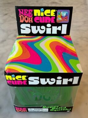 NWT NEE DOH NICE CUBE GREEN SWIRL
